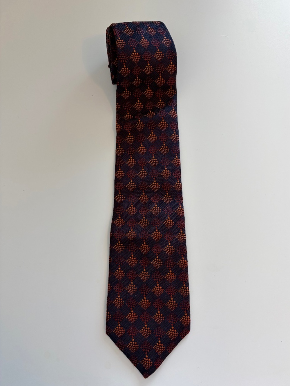 Canali Made in Italy Silk Geometric Tie